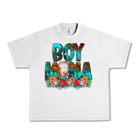 Lunar Rock Boy Mama Flowers Cow Urban Heavy Tee - CowCowDesign