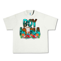 Pistachio Boy Mama Flowers Cow Urban Heavy Tee - CowCowDesign
