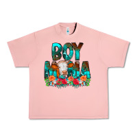 Salmon Boy Mama Flowers Cow Urban Heavy Tee - CowCowDesign