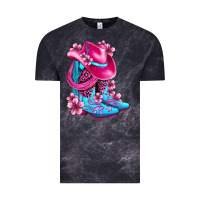 Cloud Black valentine cowboy boots and hat olivia Vintage Tee - OliviaCreatesArt