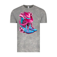 Cloud Rock valentine cowboy boots and hat olivia Vintage Tee - OliviaCreatesArt