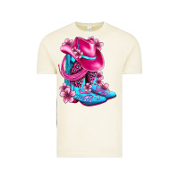 Vintage Arctic valentine cowboy boots and hat olivia Vintage Tee - OliviaCreatesArt