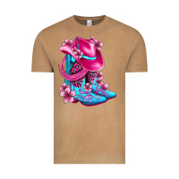 Vintage Camel valentine cowboy boots and hat olivia Vintage Tee - OliviaCreatesArt