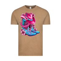 Valentine Cowboy Boots And Hat Olivia Vintage Tee | Teevron