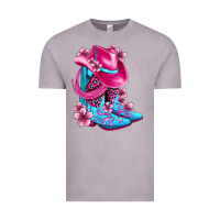 Vintage Zinc valentine cowboy boots and hat olivia Vintage Tee - OliviaCreatesArt