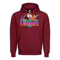 Burgundy hot nurse summer Zipper Hoodie - BarkalooDesign