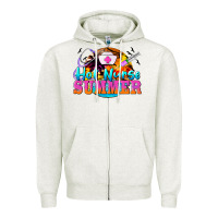 Oatmeal Heather hot nurse summer Zipper Hoodie - BarkalooDesign