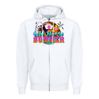 White hot nurse summer Zipper Hoodie - BarkalooDesign