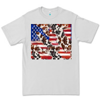 Dove Grey cowhide amerikan flag Premium Tee - TumblerDesignByShophia