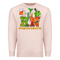 Pale Pink registered nurse juneteenth Premium Sweatshirt - AdoDesignShop