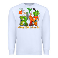 White registered nurse juneteenth Premium Sweatshirt - AdoDesignShop