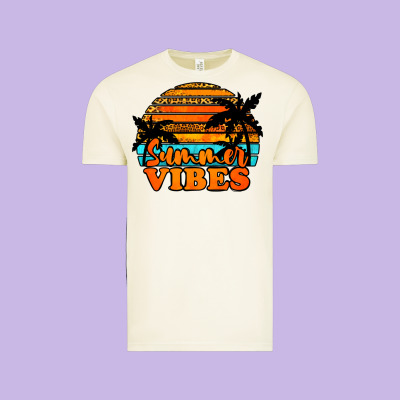 Summer Vibes Vintage Tee Designed By Jasminsmagicworld