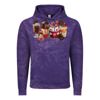 Cloud Purple Chocolate Love Coffee Cups Vintage Hoodie - FaDigitalArtStudio