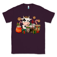 Plum cow coffee cups christmas Classic Tee - CowGirlArtShop