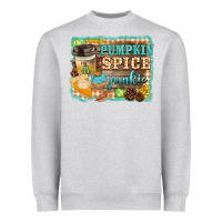 Heather Grey pumpkin spice junkie Heavyweight Sweatshirt - BarkalooDesign