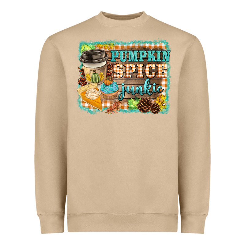 Pumpkin Spice Junkie Heavyweight Sweatshirt by BarkalooDesign | Teevron