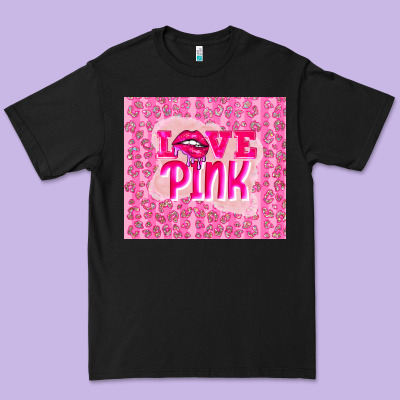 Love Pink Premium Tee Designed By Tumblerdesignbyshophia