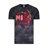 Cloud Black little miss valentine Vintage Tee - OliviaCreatesArt
