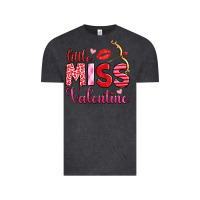Vintage Black little miss valentine Vintage Tee - OliviaCreatesArt
