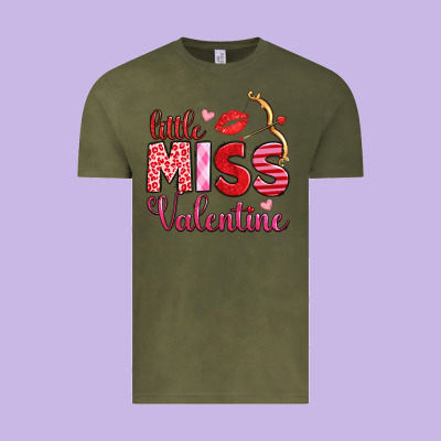 Little Miss Valentine Vintage Tee Designed By Oliviacreatesart