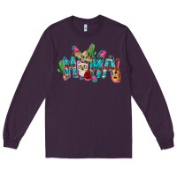 Plum Mexican mama Mother's Day Long Sleeve Tee - FaDigitalArtStudio