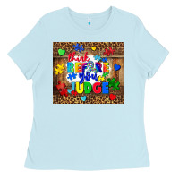 Baby Blue think before you judge Ladies Tee - CowGirlArtShop