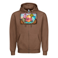 Chestnut easter egg background Zipper Hoodie - BarkalooDesign