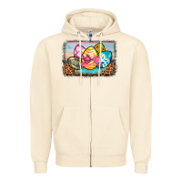 Sandshell easter egg background Zipper Hoodie - BarkalooDesign
