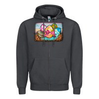 Smoke easter egg background Zipper Hoodie - BarkalooDesign