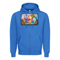 True Royal easter egg background Zipper Hoodie - BarkalooDesign