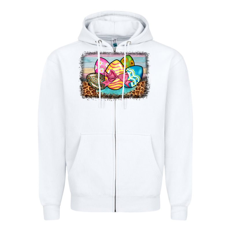 Easter Egg Background Zipper Hoodie by BarkalooDesign | Teevron