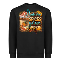 Black whatever spıces your pumpkin Heavyweight Sweatshirt - BarkalooDesign