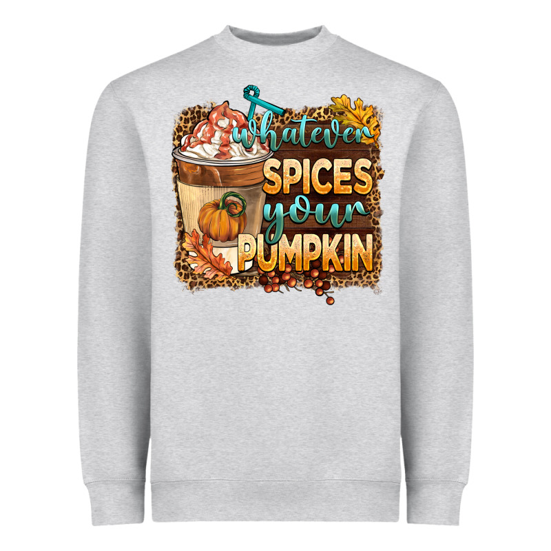 Whatever Spıces Your Pumpkin Heavyweight Sweatshirt by BarkalooDesign | Teevron