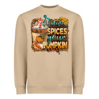 Mushroom whatever spıces your pumpkin Heavyweight Sweatshirt - BarkalooDesign