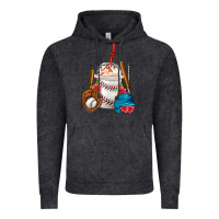 Vintage Black Baseball Frappe Coffee Vintage Hoodie - FaDigitalArtStudio