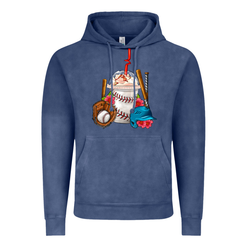 Baseball Frappe Coffee Vintage Hoodie by FaDigitalArtStudio | Teevron