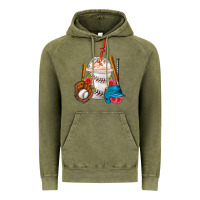 Vintage Olive Baseball Frappe Coffee Vintage Hoodie - FaDigitalArtStudio