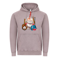 Vintage Zinc Baseball Frappe Coffee Vintage Hoodie - FaDigitalArtStudio