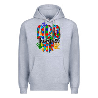 Heather Grey aba therapist Premium Hoodie - CowhideDigitalArt