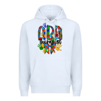 White aba therapist Premium Hoodie - CowhideDigitalArt