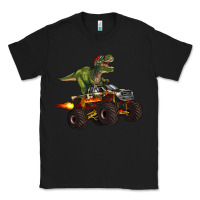 Black monster truck and t rex dinosaur Classic Tee - Artiststas
