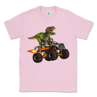 Bubblegum Pink monster truck and t rex dinosaur Classic Tee - Artiststas