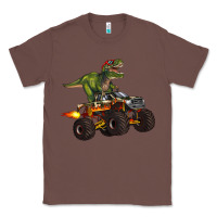 Chestnut monster truck and t rex dinosaur Classic Tee - Artiststas