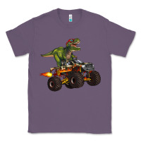 Lavender monster truck and t rex dinosaur Classic Tee - Artiststas