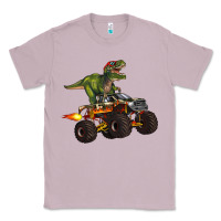Lilac monster truck and t rex dinosaur Classic Tee - Artiststas