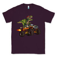 Plum monster truck and t rex dinosaur Classic Tee - Artiststas