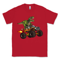 Red monster truck and t rex dinosaur Classic Tee - Artiststas