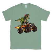 Sage monster truck and t rex dinosaur Classic Tee - Artiststas