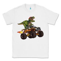White monster truck and t rex dinosaur Classic Tee - Artiststas