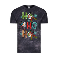 Cloud Black ho ho ho Vintage Tee - OliviaCreatesArt